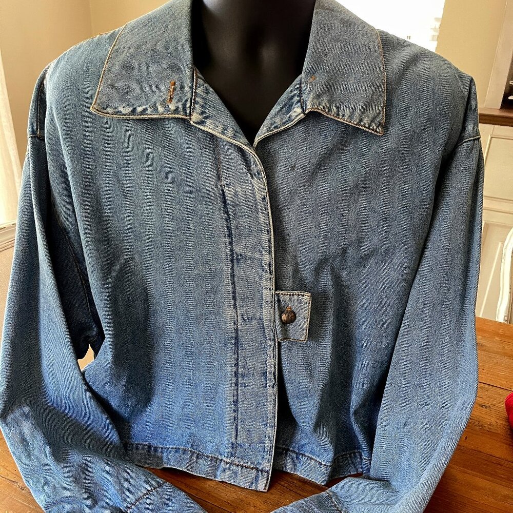 Cropped and Swing Jean Jacket